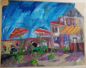 1954 | Peinture sur Carton | H/l (cm): 40x80